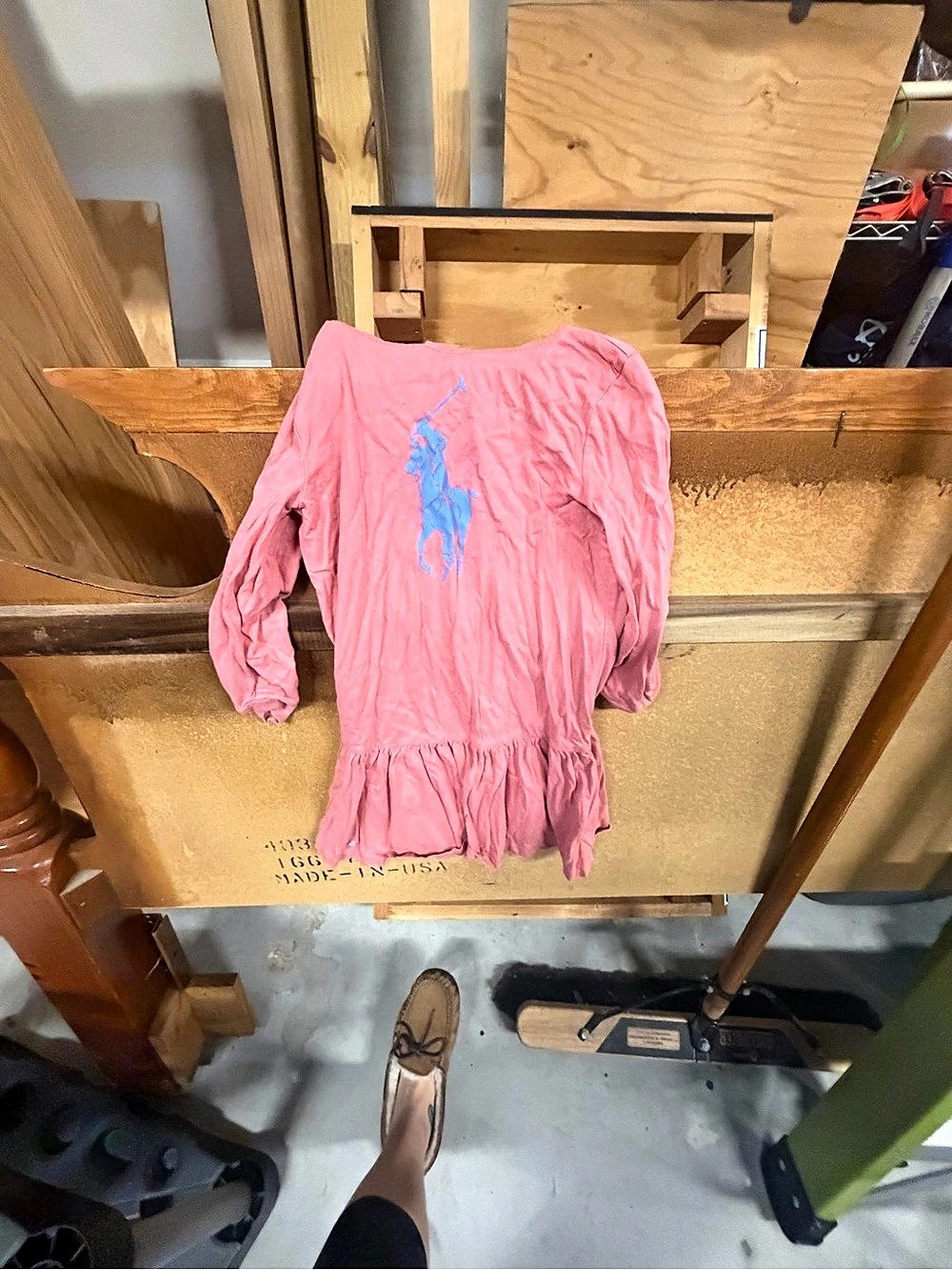 Polo Ralph Lauren Pink Ruffle Hem Dress